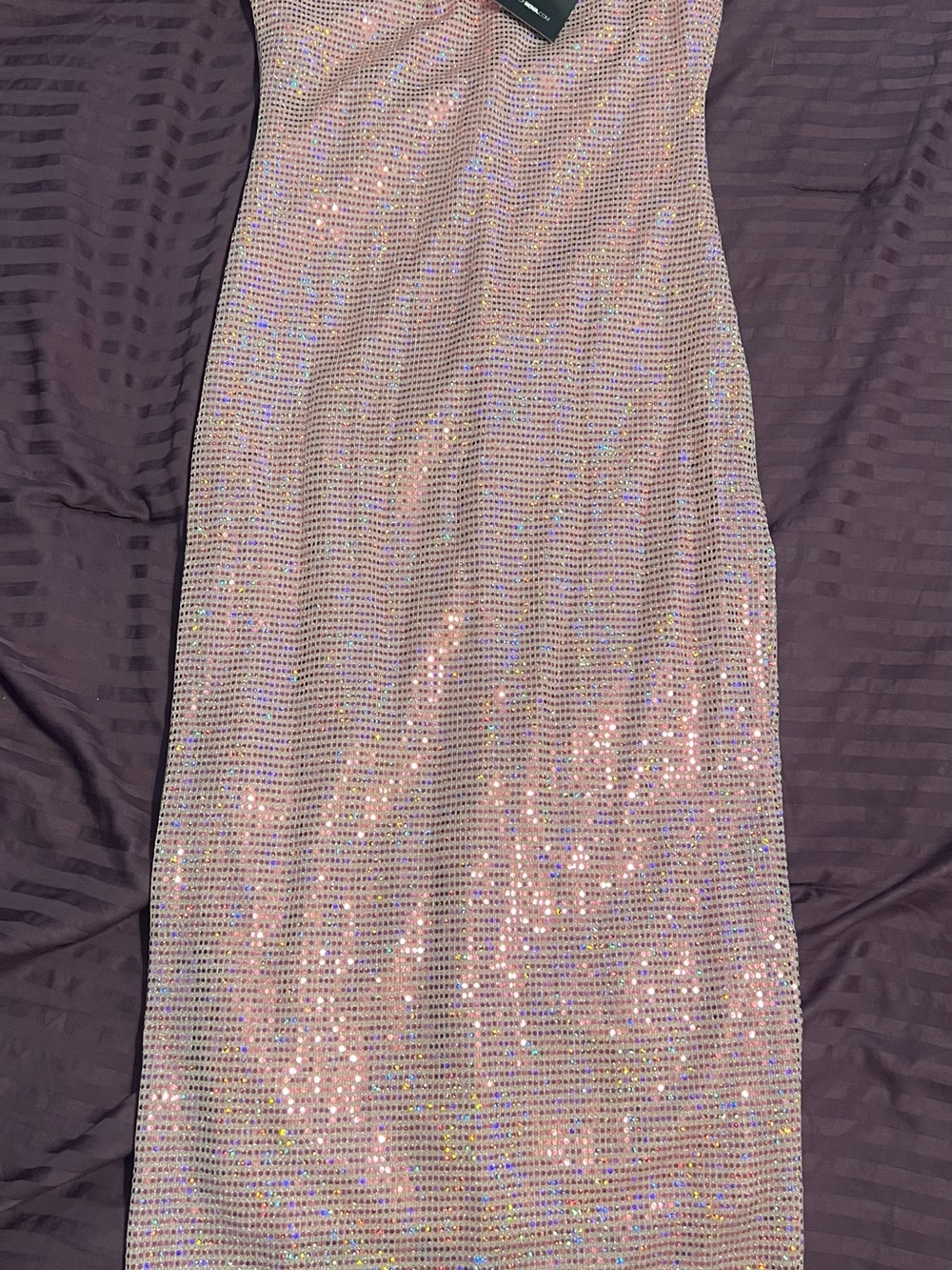 Sequin Dress in Light Pink